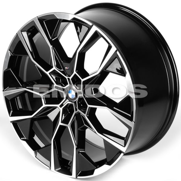 Комплект дисков 23914/22/66.5/Чёрный Глянцевый + Полированные Спицы