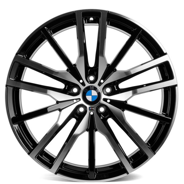 Комплект дисков 28610/20/66.56/Черный + Полированные Спицы