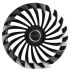 КОВАНЫЕ ДИСКИ 71063 CMST JL180X 21 J9.5 ET45 5X120 72.6 ЧЕРНЫЙ + ПОЛИРОВАННЫЕ СПИЦЫ