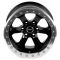 КОВАНЫЕ ДИСКИ 221109S SKILL SB077-SV276 17 J9.5 ET-44 6X139.7 106.1 ЧЁРНЫЙ + ПОЛИРОВАННЫЙ ОБОД