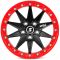 КОВАНЫЕ ДИСКИ 230517J SKILL SB111-SV275 17 J9 ET-12 5X127 71.6 ЧЁРНЫЙ МАТОВЫЙ + КРАСНЫЙ ОБОД