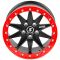 КОВАНЫЕ ДИСКИ 230517J SKILL SB111-SV275 17 J9 ET-12 5X127 71.6 ЧЁРНЫЙ МАТОВЫЙ + КРАСНЫЙ ОБОД