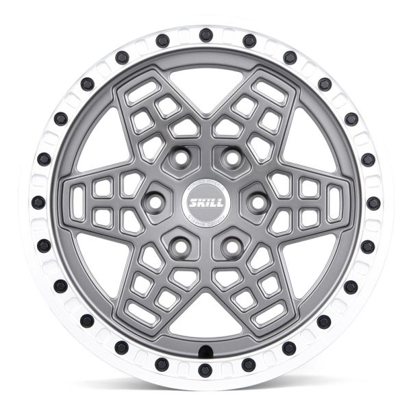 КОВАНЫЕ ДИСКИ 230510S SKILL SB121-DS193 18 J9 ET45 6X139.7 95.1 ГРАФИТ МАТОВЫЙ + ПОЛИРОВАННЫЙ ОБОД