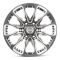 КОВАНЫЕ ДИСКИ 230510J SKILL SB125-FG443 18 J9 ET45 6X139.7 95.1 ГРАФИТ ГЛЯНЦЕВЫЙ + ПОЛИРОВАННЫЕ СПИЦ