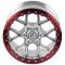 КОВАНЫЕ ДИСКИ H251001X SKILL SB821-SB519 17 J8.5 ET20 6X135 87.1 ЗЕРКАЛЬНАЯ ПОЛИРОВКА + КРАСНЫЙ БЕДЛ