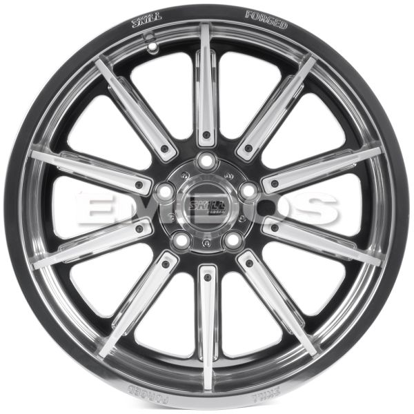 КОВАНЫЕ ДИСКИ 250613D SKILL SD101-SK335 20 J10 ET-18 5X127 71.6 ЗЕРКАЛЬНАЯ ПОЛИРОВКА + БЕЛЫЕ СПИЦЫ