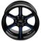 КОВАНЫЕ ДИСКИ 250613A SKILL SD102-SV453 20 J10 ET-18 6X139.7 77.8 ЧЁРНЫЙ ГЛЯНЦЕВЫЙ + СИНИЕ СПИЦЫ