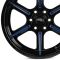 КОВАНЫЕ ДИСКИ 250613A SKILL SD102-SV453 20 J10 ET-18 6X139.7 77.8 ЧЁРНЫЙ ГЛЯНЦЕВЫЙ + СИНИЕ СПИЦЫ