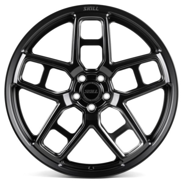 КОВАНЫЕ ДИСКИ H240607Y SKILL SK818-CS427 21 J9 ET35 5X108 63.3 ЧЁРНЫЙ МАТОВЫЙ + ПОЛИРОВКА + ТЁМНЫЙ Л