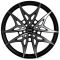 КОВАНЫЕ ДИСКИ H230906B SKILL SL089 21 J8.5 ET40 5X108 63.4 ЧЁРНЫЙ + ПОЛИРОВАННЫЕ СПИЦЫ