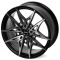 КОВАНЫЕ ДИСКИ H230906B SKILL SL089 21 J8.5 ET40 5X108 63.4 ЧЁРНЫЙ + ПОЛИРОВАННЫЕ СПИЦЫ
