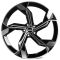 КОВАНЫЕ ДИСКИ 230626W SKILL SL089-SK199 21 J9.5 ET31 5X112 66.5 ЧЁРНЫЙ ГЛЯНЦЕВЫЙ + ПОЛИРОВАННЫЕ СПИЦ