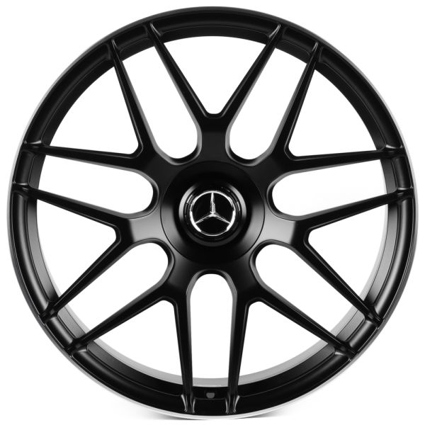 КОВАНЫЕ ДИСКИ H241224W SKILL SL187-SK365 22 J10 ET20 5X130 84.1 ЧЁРНЫЙ МАТОВЫЙ + ПОЛИРОВАННЫЙ ОБОД