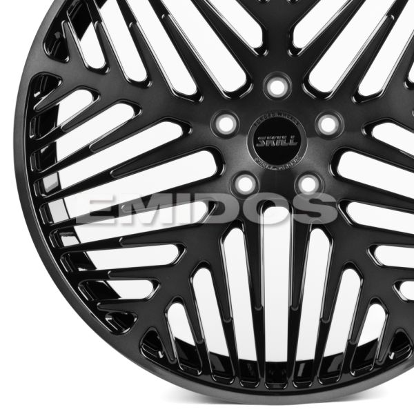 КОВАНЫЕ ДИСКИ H231104B SKILL SL219-SL086 21 J9 ET45.5 5X120 62.5 ЧЁРНЫЙ ГЛЯНЦЕВЫЙ + ПОЛИРОВАННЫЕ СПИ