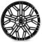 КОВАНЫЕ ДИСКИ H230907B SKILL SL238 19 J8 ET41.5 5X120 66.1 ЧЁРНЫЙ + ПОЛИРОВАННЫЕ СПИЦЫ