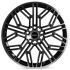 КОВАНЫЕ ДИСКИ H230907B SKILL SL238 19 J8 ET41.5 5X120 66.1 ЧЁРНЫЙ + ПОЛИРОВАННЫЕ СПИЦЫ