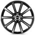 КОВАНЫЕ ДИСКИ 230609Q SKILL SL340-CS255 19 J8.5 ET48 5X112 66.6 ЧЁРНЫЙ + ПОЛИРОВАННЫЕ СПИЦЫ