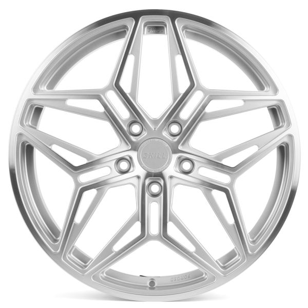 КОВАНЫЕ ДИСКИ H231030H SKILL SL354-FG465 20 J8.5 ET50 5X127 71.5 СЕРЕБРО + ПОЛИРОВАННЫЕ СПИЦЫ