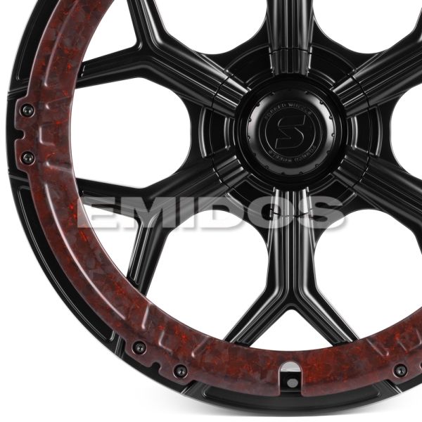 КОВАНЫЕ ДИСКИ H250513H SKILL SL401-SK364 22 J9.5 ET20 5X130 84.1 ЧЁРНЫЙ МАТОВЫЙ + КАРБОН SFC19