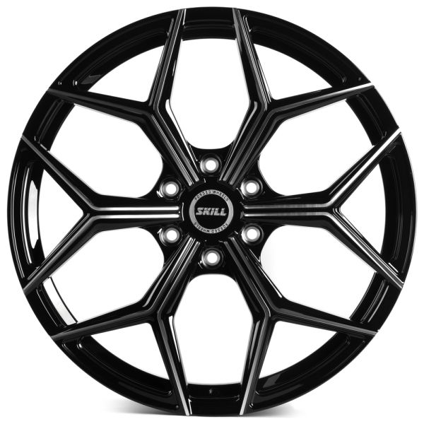 КОВАНЫЕ ДИСКИ H240927E SKILL SL401-SL096 22 J9.5 ET50 6X139.7 95.1 ЧЁРНЫЙ ГЛЯНЦЕВЫЙ + ПОЛИРОВАННЫЕ С