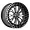 КОВАНЫЕ ДИСКИ 231027E SKILL SL405-CS267 20 J9 ET45 5X112 66.6 ЧЁРНЫЙ ГЛЯНЦЕВЫЙ + ПОЛИРОВАННЫЕ СПИЦЫ