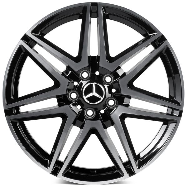 КОВАНЫЕ ДИСКИ H241213D SKILL SL431-SK302 18 J8.5 ET48 5X112 66.6 ЧЁРНЫЙ ГЛЯНЦЕВЫЙ + ПОЛИРОВАННЫЕ СПИ