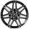 КОВАНЫЕ ДИСКИ H241213D SKILL SL431-SK302 18 J8.5 ET48 5X112 66.6 ЧЁРНЫЙ ГЛЯНЦЕВЫЙ + ПОЛИРОВАННЫЕ СПИ