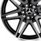 КОВАНЫЕ ДИСКИ H241213D SKILL SL431-SK302 18 J8.5 ET48 5X112 66.6 ЧЁРНЫЙ ГЛЯНЦЕВЫЙ + ПОЛИРОВАННЫЕ СПИ