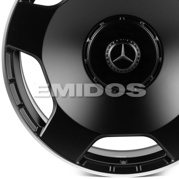 КОВАНЫЕ ДИСКИ H241228D SKILL SL466-CS444 22 J10 ET20 5X130 84.1 ЧЁРНЫЙ МАТОВЫЙ + ПОЛИРОВАННЫЙ ОБОД