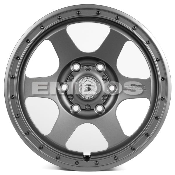КОВАНЫЕ ДИСКИ H231130Y SKILL SL511-CS236 17 J9 ET25 6X139.7 106.1 ГРАФИТ МАТОВЫЙ + ЧЁРНЫЕ ДЕКОРАТИВН