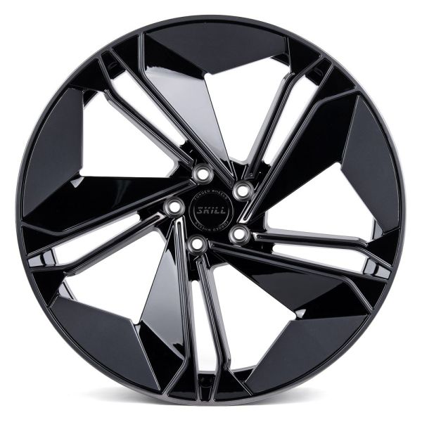 КОВАНЫЕ ДИСКИ H231030E SKILL SL515-SK199 21 J9.5 ET31 5X112 66.6 ЧЁРНЫЙ ГЛЯНЦЕВЫЙ + ПОЛИРОВКА + ЧЁРН