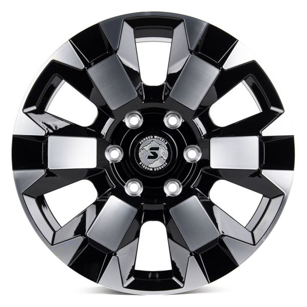 КОВАНЫЕ ДИСКИ H231030X SKILL SL516-SV283 18 J9 ET45 6X139.7 95.1 ЧЁРНЫЙ ГЛЯНЦЕВЫЙ + ПОЛИРОВАННЫЕ СПИ