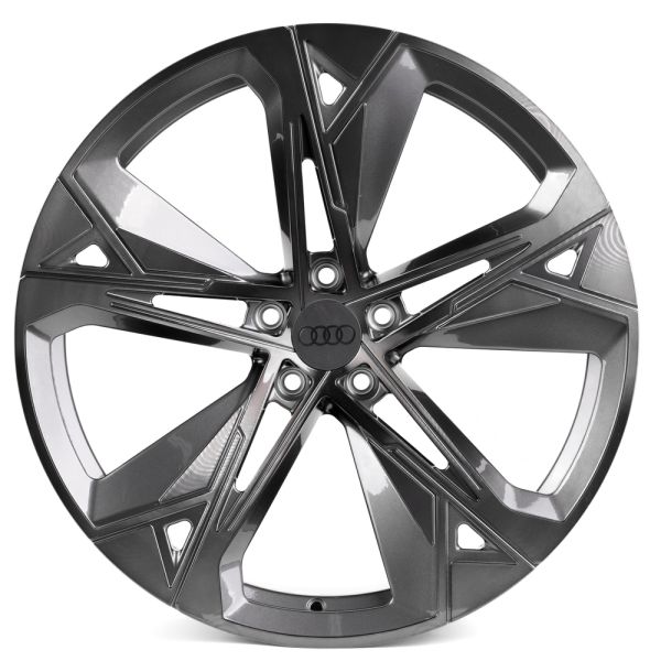 КОВАНЫЕ ДИСКИ H231030Q SKILL SL516-SK199 21 J9.5 ET31 5X112 66.5 ГРАФИТ ГЛЯНЦЕВЫЙ + ПОЛИРОВАННЫЕ СПИ