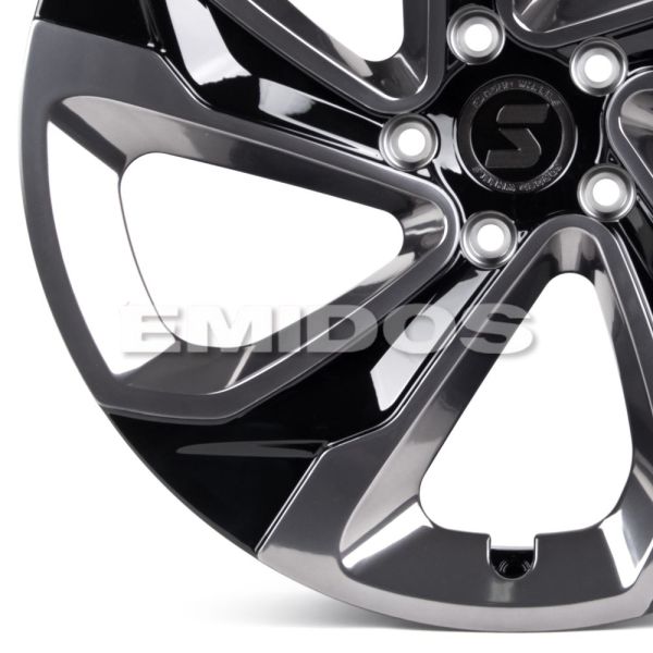 КОВАНЫЕ ДИСКИ H231103W SKILL SL526-CS266 20 J8.5 ET40 5X120 62.55 ЧЁРНЫЙ ГЛЯНЦЕВЫЙ + ПОЛИРОВАННЫЕ СП