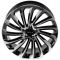 КОВАНЫЕ ДИСКИ H250930I SKILL SL529-SL221 20 J9 ET40 5X108 63.4 ЧЁРНЫЙ ГЛЯНЦЕВЫЙ + ПОЛИРОВАННЫЕ СПИЦЫ