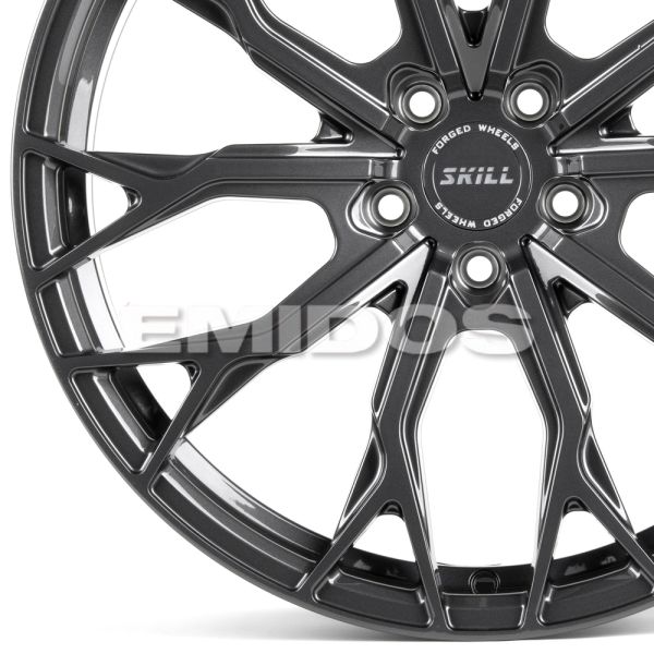 КОВАНЫЕ ДИСКИ H240601D SKILL SL715-SV451 20 J9 ET28 5X112 66.6 ГРАФИТ ГЛЯНЦЕВЫЙ