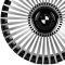 КОВАНЫЕ ДИСКИ H250407C SKILL SL762-SV482 22 J9.5 ET36 5X112 66.6 ЧЕРНЫЙ ГЛЯНЕЦ + ПОЛИРОВАНЫЕ СПИЦЫ