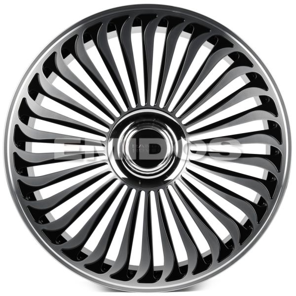 КОВАНЫЕ ДИСКИ H241211Z SKILL SL786-SB625 24 J10 ET40 5X120 72.6 ЧЁРНЫЙ ГЛЯНЦЕВЫЙ + ПОЛИРОВАННЫЕ СПИЦ