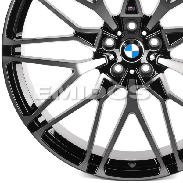 КОВАНЫЕ ДИСКИ H241226C SKILL SL818-SB579 21 J9.5 ET36 5X112 66.6 ЧЁРНЫЙ ГЛЯНЦЕВЫЙ + ПОЛИРОВАННЫЕ СПИ