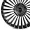 КОВАНЫЕ ДИСКИ H250910H SKILL SV017-SK363 22 J9 ET28 6X139.7 78.1 ЧЁРНЫЙ ГЛЯНЦЕВЫЙ + ПОЛИРОВАННЫЕ СПИ
