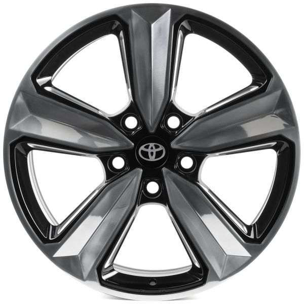 КОВАНЫЕ ДИСКИ 71582 CMST SV107 22 J10 ET45 5X150 110.1 ЧЁРНЫЙ + ПОЛИРОВАННЫЕ СПИЦЫ