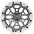 КОВАНЫЕ ДИСКИ H241205E SKILL SV145-SL191 18 J9 ET19 6X139.7 77.8 ГРАФИТ МАТОВЫЙ + СЕРЕБРЯННЫЙ ОБОД