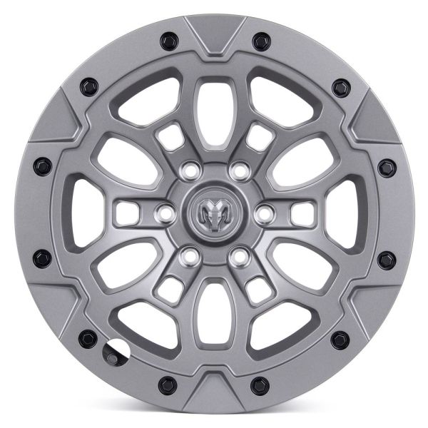 КОВАНЫЕ ДИСКИ H251007B SKILL SV145-SV451 20 J9 ET19 6X139.7 77.8 ГРАФИТ МАТОВЫЙ + ЧЁРНЫЕ ДЕКОРАТИВНЫ