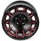 КОВАНЫЕ ДИСКИ H250917M SKILL SV164-SV421 18 J9 ET-20 5X127 71.5 ЧЁРНЫЙ МАТОВЫЙ + ПОЛИРОВАННЫЕ СПИЦЫ