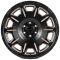 КОВАНЫЕ ДИСКИ H241211E SKILL SV164-CS444 22 J10 ET10 6X139.7 77.8 ЧЁРНЫЙ МАТОВЫЙ + ПОЛИРОВКА + БРОНЗ