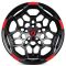 КОВАНЫЕ ДИСКИ H240307V SKILL SV171-SV308 20 J10 ET-10 5X127 71.5 ЧЁРНЫЙ МАТОВЫЙ + КРАСНЫЙ ОБОД