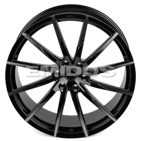 КОВАНЫЕ ДИСКИ 71483 SKILL SV179 24 J10 ET30 6X139.7 78.1 ЧЁРНЫЙ + ПОЛИРОВАННЫЕ СПИЦЫ