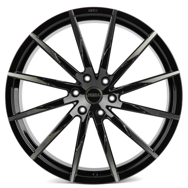 КОВАНЫЕ ДИСКИ 71483 SKILL SV179 24 J10 ET30 6X139.7 78.1 ЧЁРНЫЙ + ПОЛИРОВАННЫЕ СПИЦЫ