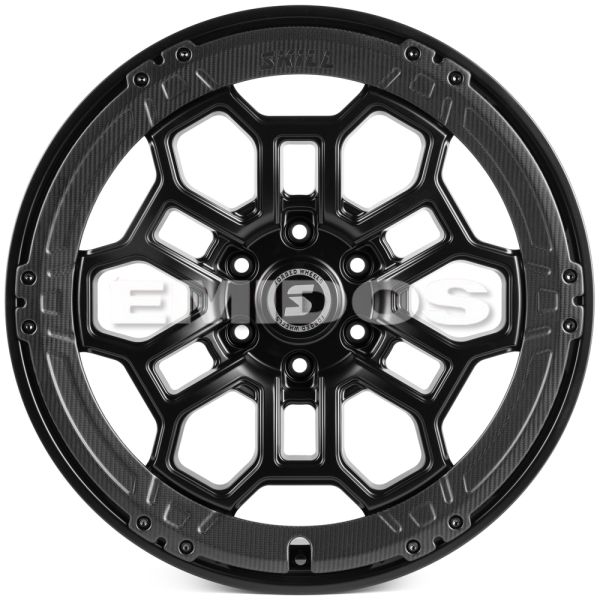 КОВАНЫЕ ДИСКИ H250513E SKILL SV187-CS442 22 J9 ET45 6X139.7 95.1 ЧЁРНЫЙ МАТОВЫЙ + КАРБОН SFC13