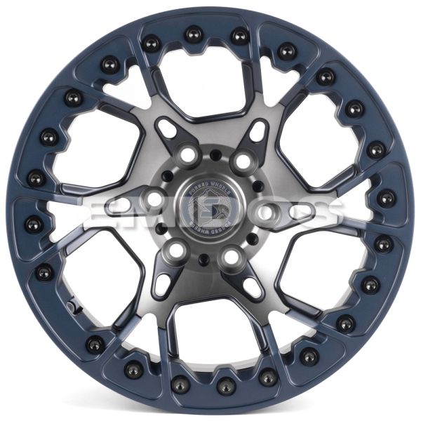 КОВАНЫЕ ДИСКИ H250515H SV307-SL178 17 J9 ET20 6X135 87.1 СИНИЙ МАТОВЫЙ + ПОЛИРОВКА + ЛАК SH55